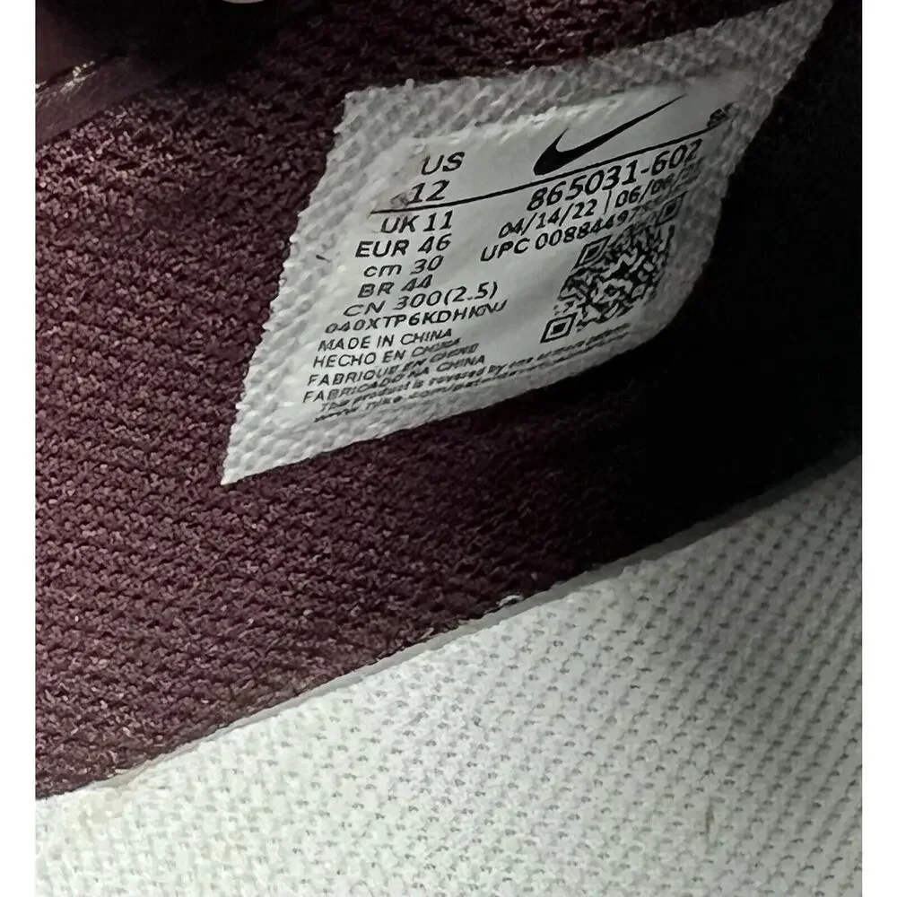 Nike Air Max Goadome Suede Boot Mens Sz 12 ACG 865031-602 Deep Burgundy